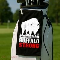 Choose Love Buffalo Strong Pray For Buffalo Golf Towel thumb 2