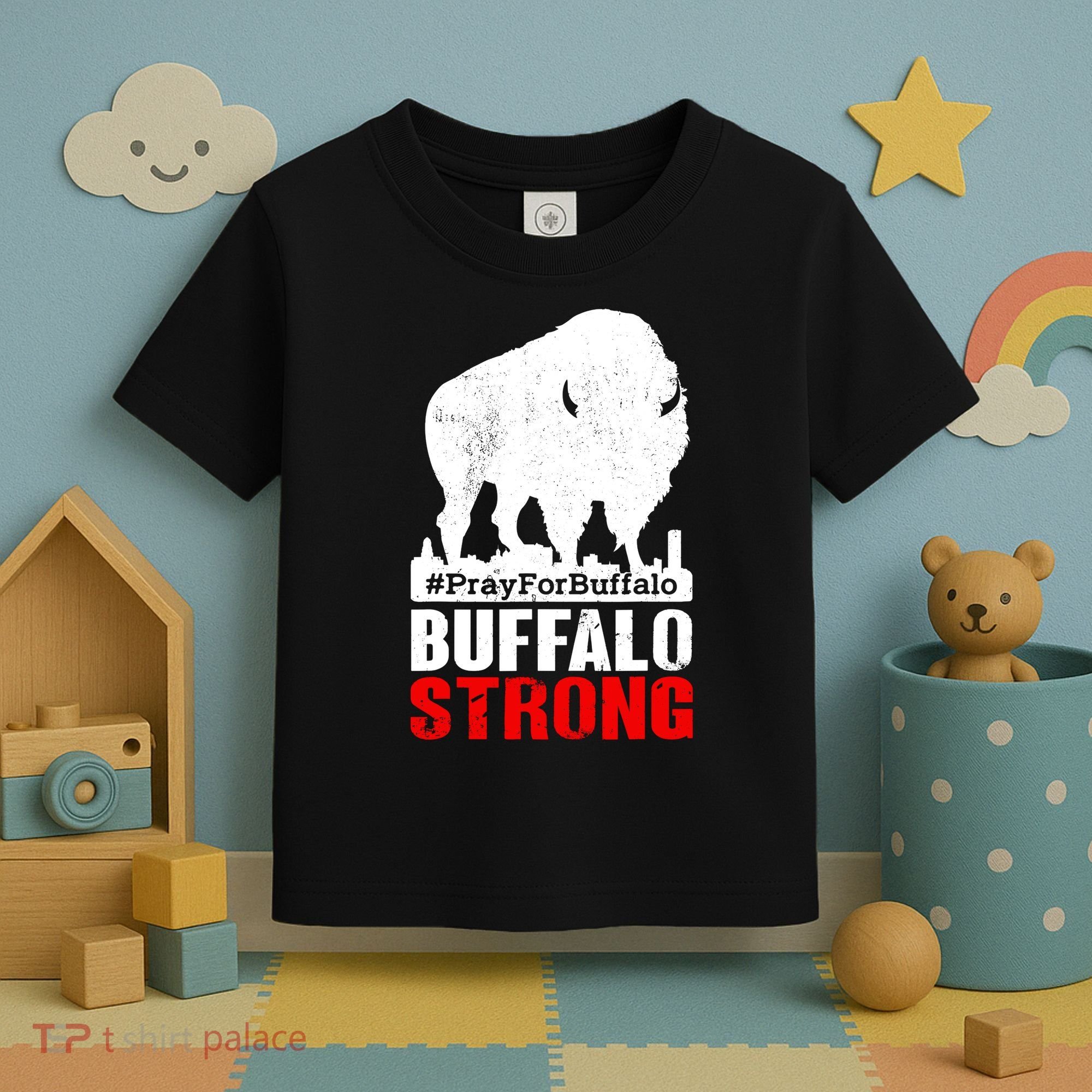 Choose Love Buffalo Strong Pray For Buffalo Toddler T-Shirt