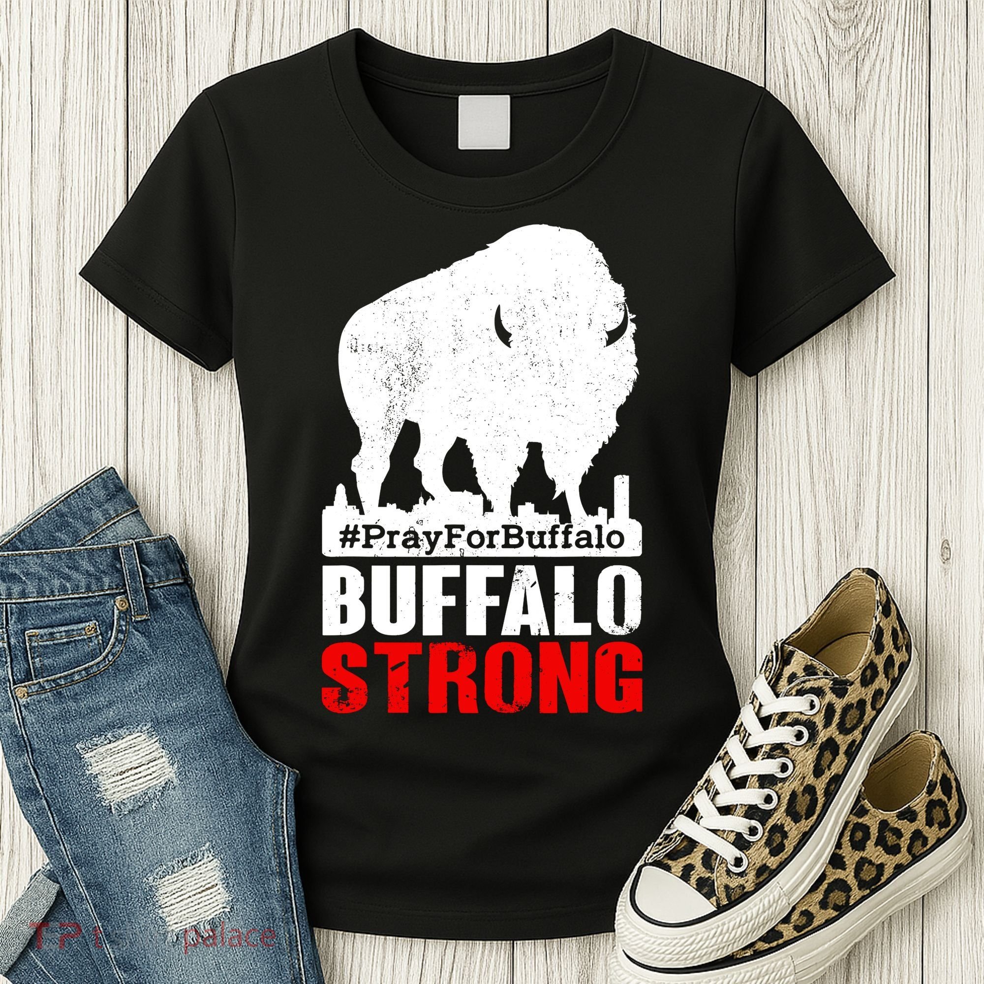 Choose Love Buffalo Strong Pray For Buffalo Women's T-Shirt