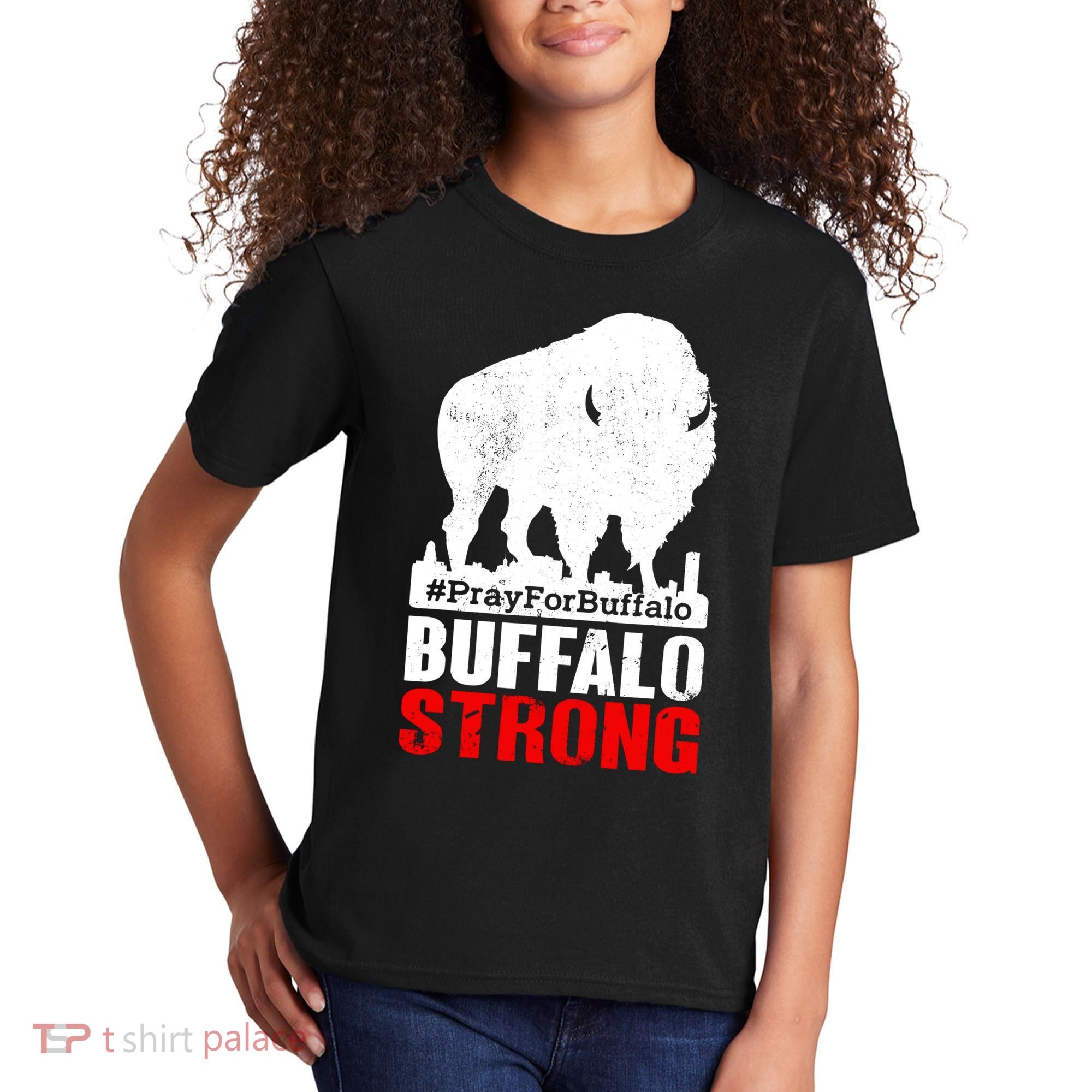 Choose Love Buffalo Strong Pray For Buffalo Kids T-Shirt