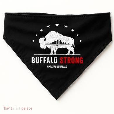 Choose Love Buffalo Strong Pray For Buffalo USA-Made Doggie Bandana