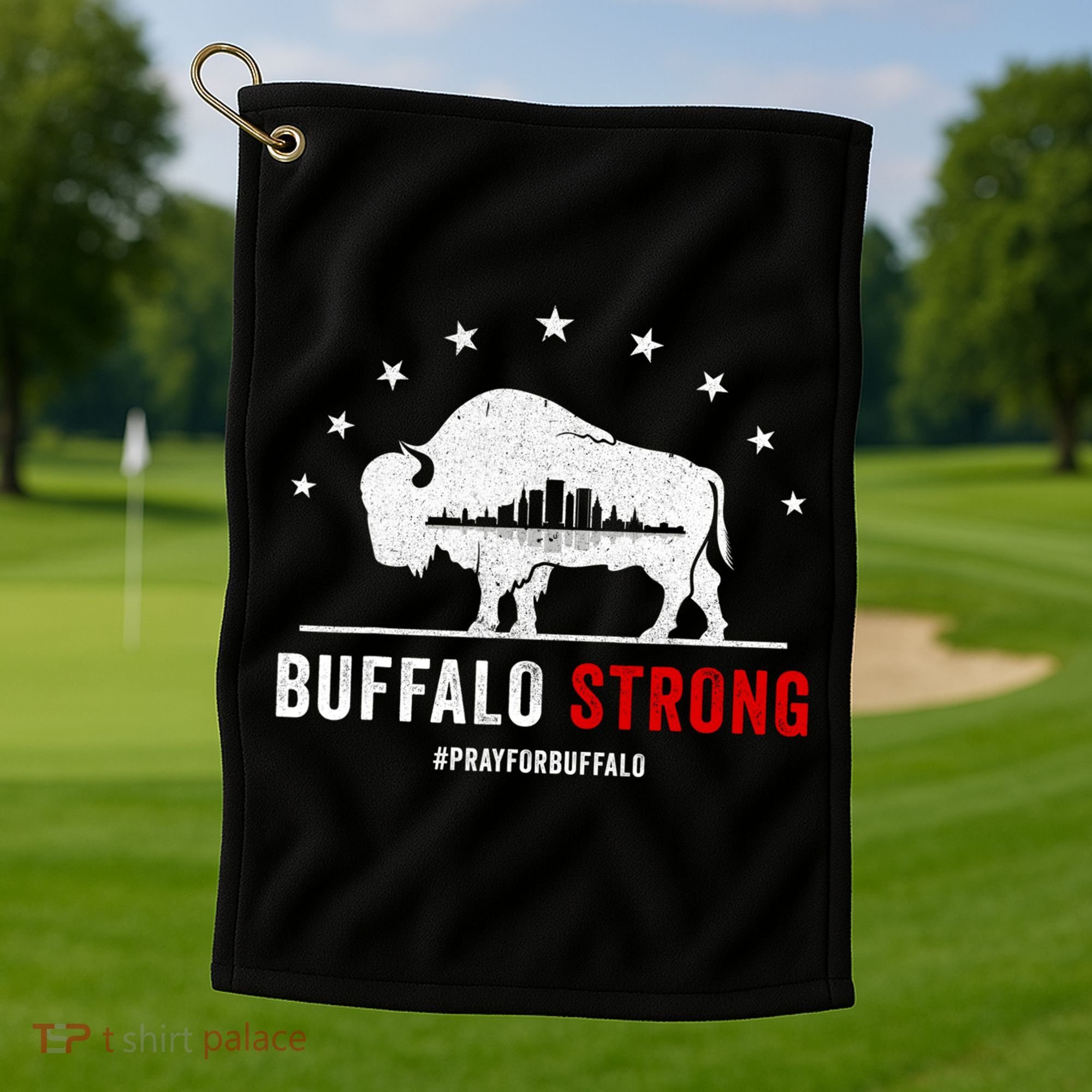 Choose Love Buffalo Strong Pray For Buffalo Golf Towel
