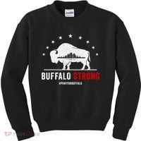 Choose Love Buffalo Strong Pray For Buffalo Kids Sweatshirt thumb 0