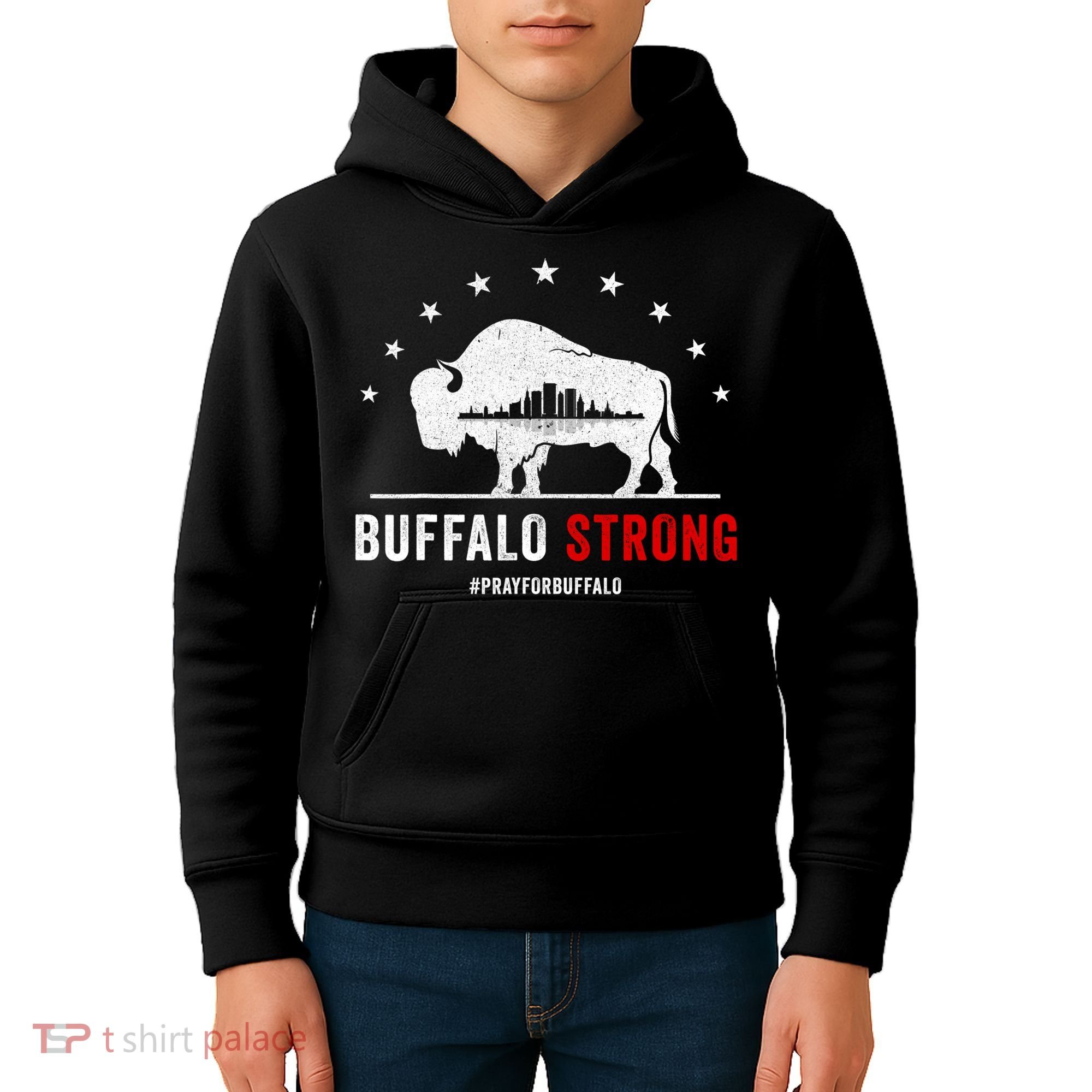 Choose Love Buffalo Strong Pray For Buffalo Kids Hoodie