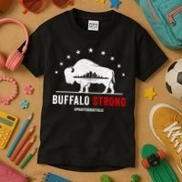 Choose Love Buffalo Strong Pray For Buffalo Kids T-Shirt thumb 3