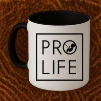 Baby Silhouette Profunny Giftlife Minimalist March For Life Gift Cool Gift Coffee Mug thumb 2