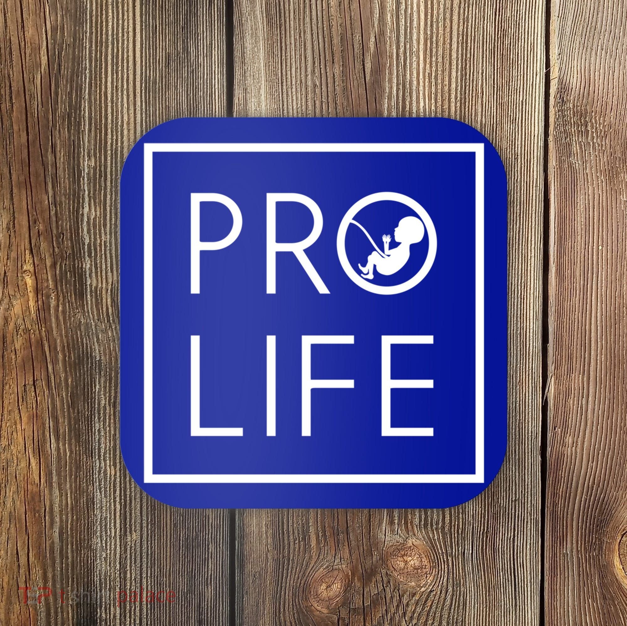 Baby Silhouette Profunny Giftlife Minimalist March For Life Gift Cool Gift Coaster