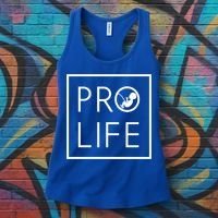 Baby Silhouette Profunny Giftlife Minimalist March For Life Gift Cool Gift Women's Tank Top thumb 3