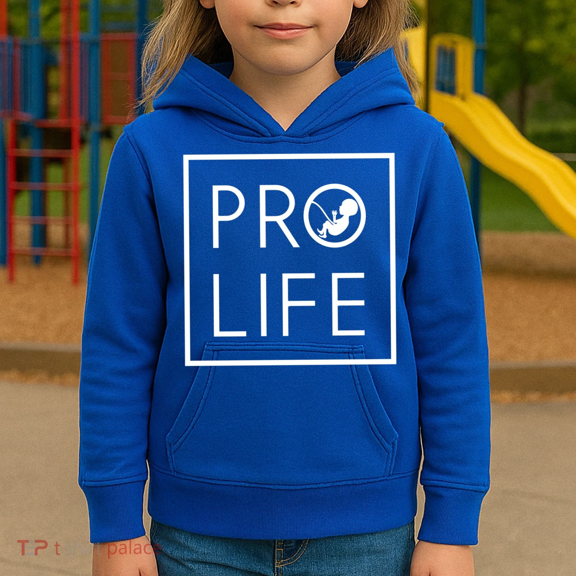 Baby Silhouette Profunny Giftlife Minimalist March For Life Gift Cool Gift Kids Hoodie
