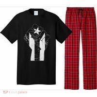 Boricua Strong Puerto Rico Black Flag Fist Pajama Set thumb 0