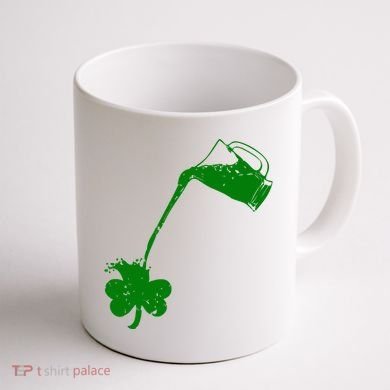Beer St Patricks Day Holiday Coffee Mug back