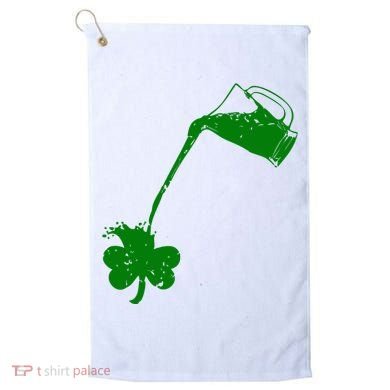 Beer St Patricks Day Holiday Golf Towel