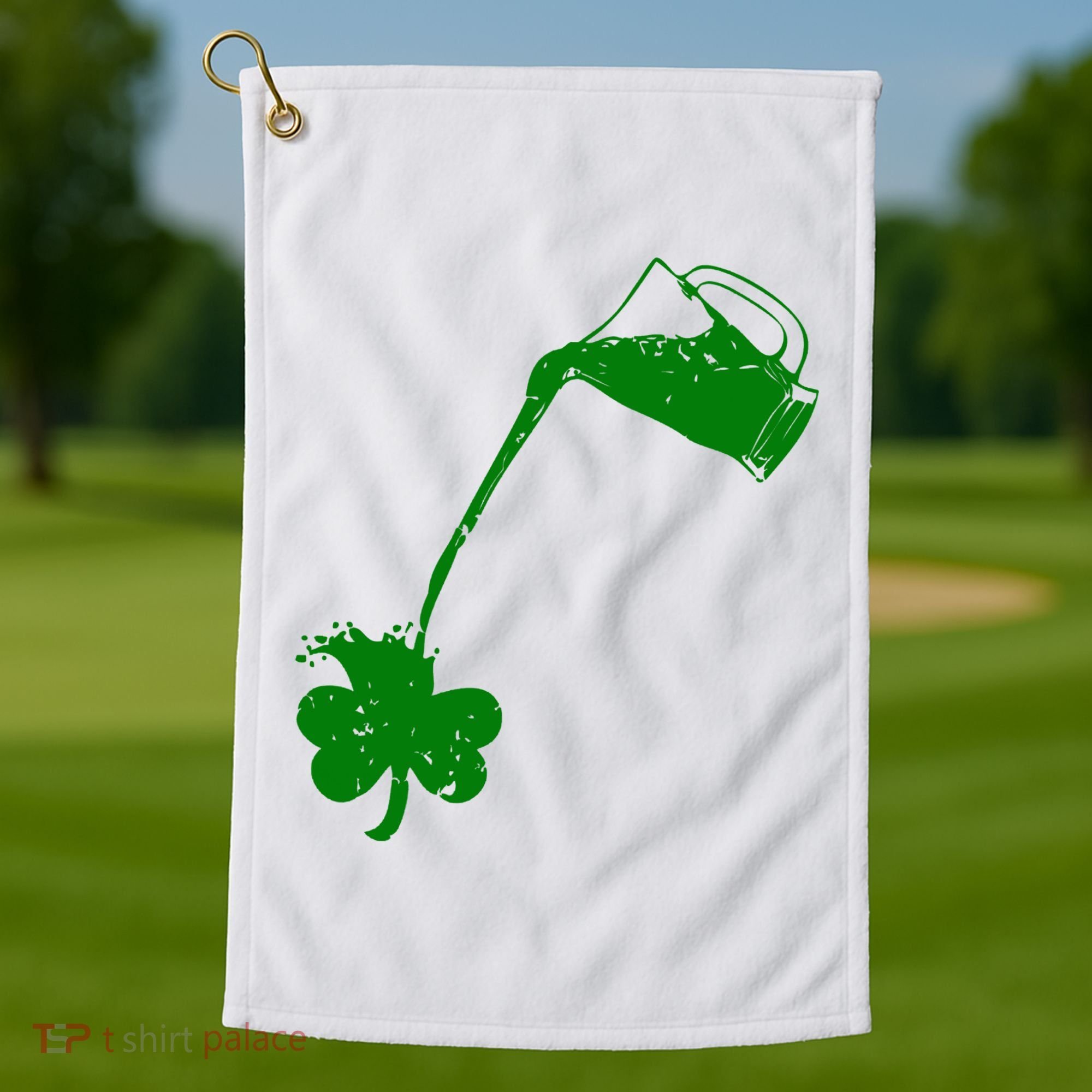 Beer St Patricks Day Holiday Golf Towel