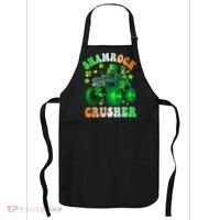 b.o.y.s Saint Patricks Day Monster Truck Shamrock Crusher K.i.d.s Apron thumb 0