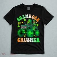b.o.y.s Saint Patricks Day Monster Truck Shamrock Crusher K.i.d.s T-Shirt thumb 5