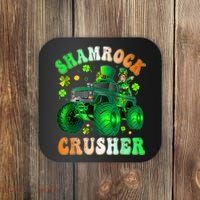 b.o.y.s Saint Patricks Day Monster Truck Shamrock Crusher K.i.d.s Coaster thumb 0