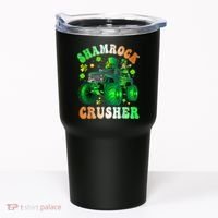 b.o.y.s Saint Patricks Day Monster Truck Shamrock Crusher K.i.d.s Tumbler thumb 0