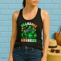 b.o.y.s Saint Patricks Day Monster Truck Shamrock Crusher K.i.d.s Women's Tank Top thumb 2