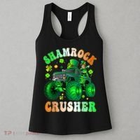 b.o.y.s Saint Patricks Day Monster Truck Shamrock Crusher K.i.d.s Women's Tank Top thumb 3