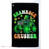 b.o.y.s Saint Patricks Day Monster Truck Shamrock Crusher K.i.d.s Golf Towel thumb 0