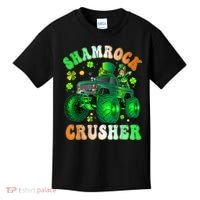 b.o.y.s Saint Patricks Day Monster Truck Shamrock Crusher K.i.d.s Kids T-Shirt thumb 0