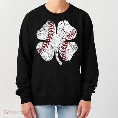 Baseball St Patricks Day, Shamrock, St Patricks Day, Funny St Patricks Day, Women's Sweatshirt