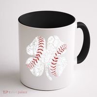 Baseball St Patricks Day, Shamrock, St Patricks Day, Funny St Patricks Day, Coffee Mug thumb 1