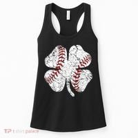 Baseball St Patricks Day, Shamrock, St Patricks Day, Funny St Patricks Day, Women's Tank Top thumb 0