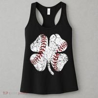 Baseball St Patricks Day, Shamrock, St Patricks Day, Funny St Patricks Day, Women's Tank Top thumb 3