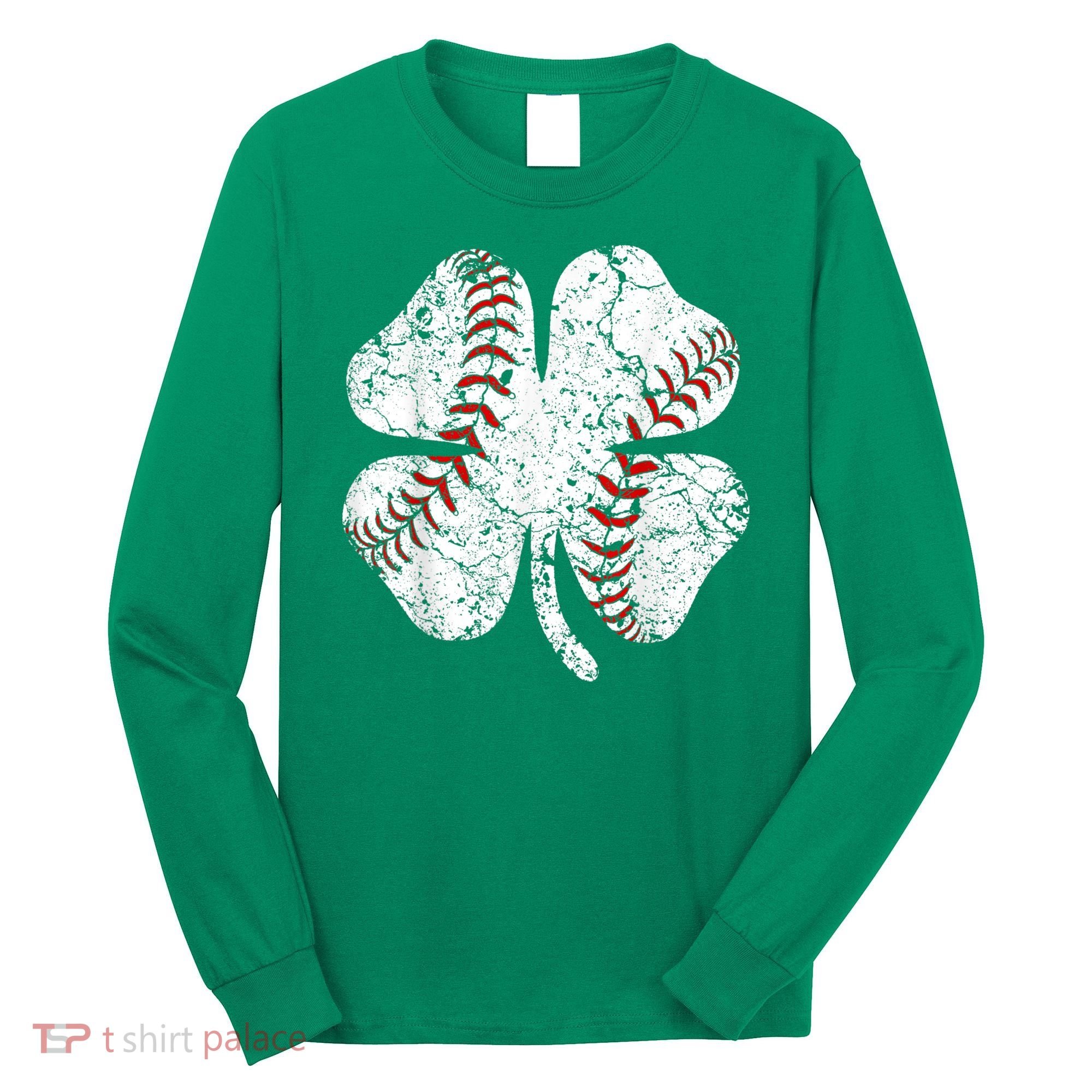 Baseball St Patricks Day, Shamrock, St Patricks Day, Funny St Patricks Day, Long Sleeve Shirt