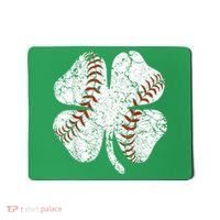 Baseball St Patricks Day, Shamrock, St Patricks Day, Funny St Patricks Day, Mousepad thumb 0