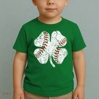 Baseball St Patricks Day, Shamrock, St Patricks Day, Funny St Patricks Day, Toddler T-Shirt thumb 2