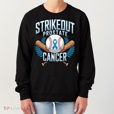 Baseball Strikeout Prostate Cancer Awareness Women's Sweatshirt