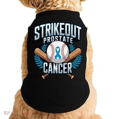 Baseball Strikeout Prostate Cancer Awareness Doggie Tank