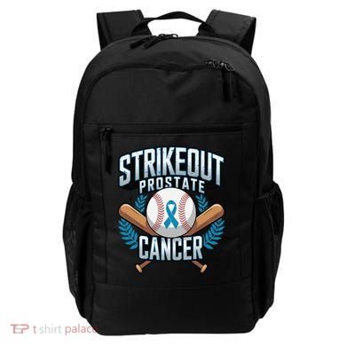 Baseball Strikeout Prostate Cancer Awareness Backpack