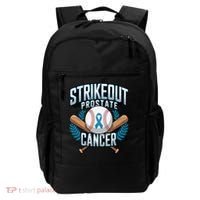 Baseball Strikeout Prostate Cancer Awareness Backpack thumb 0