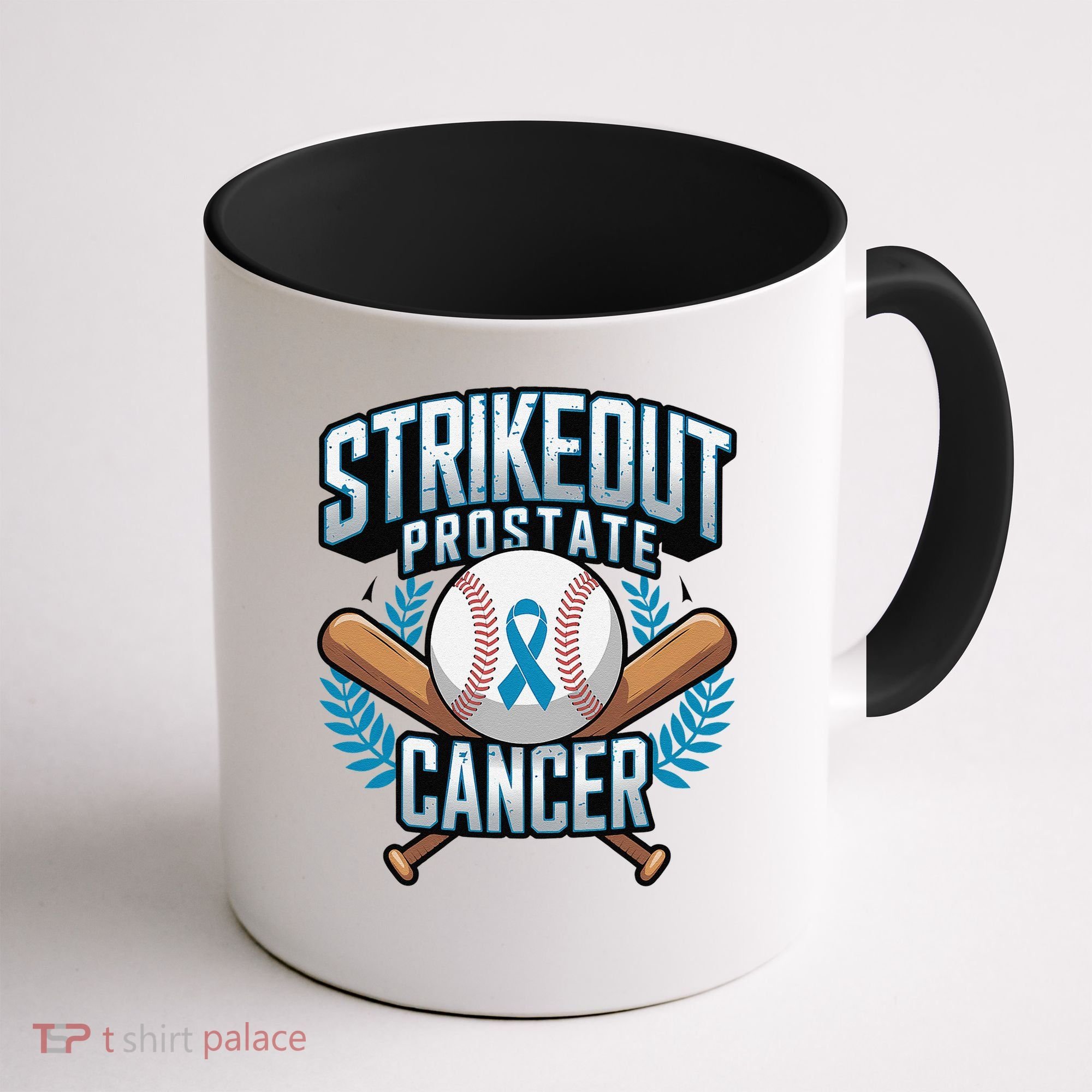 Baseball Strikeout Prostate Cancer Awareness Coffee Mug