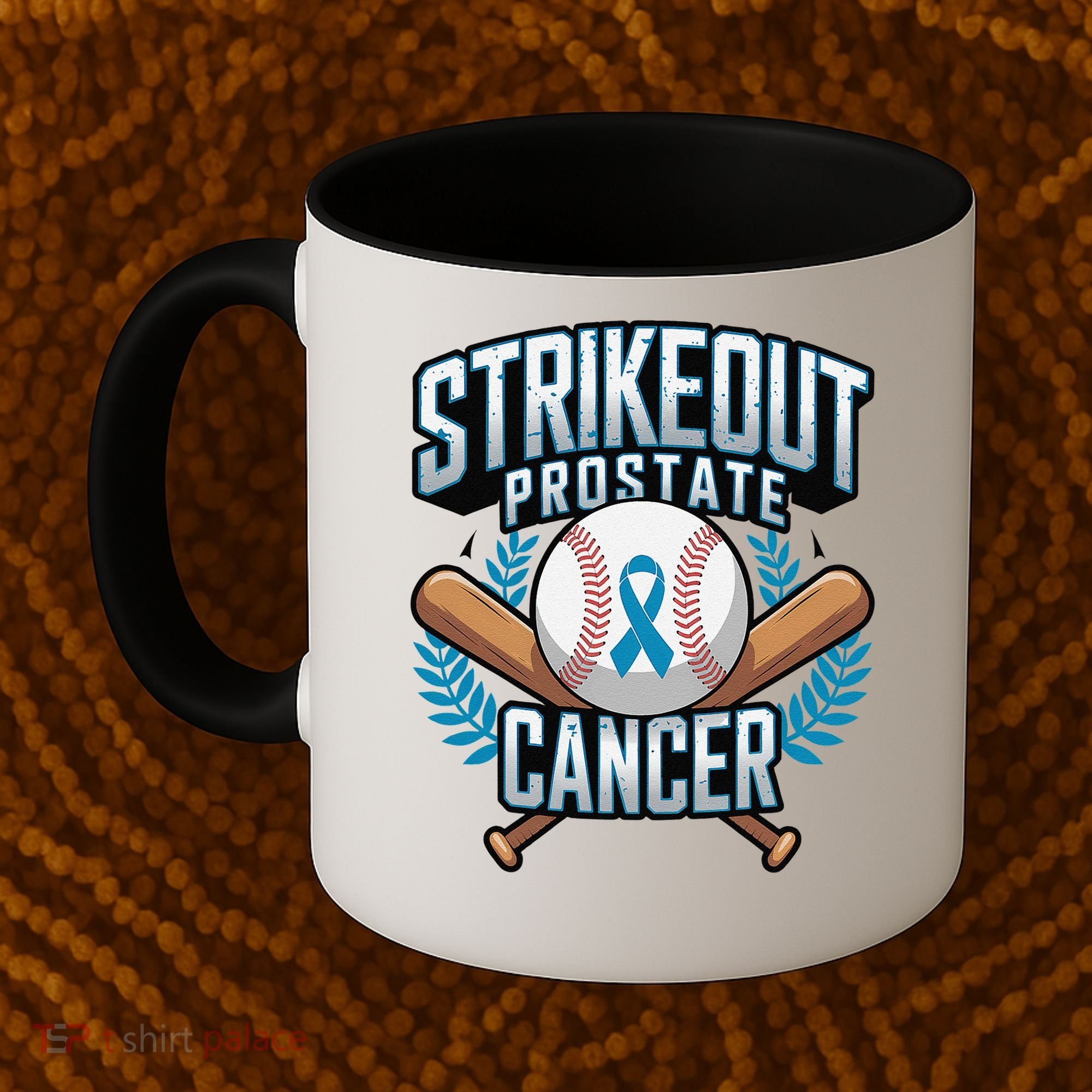 Baseball Strikeout Prostate Cancer Awareness Coffee Mug