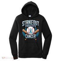 Baseball Strikeout Prostate Cancer Awareness Women's Hoodie thumb 0