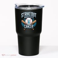 Baseball Strikeout Prostate Cancer Awareness Tumbler thumb 0