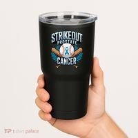 Baseball Strikeout Prostate Cancer Awareness Tumbler thumb 2