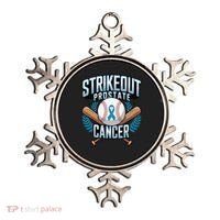 Baseball Strikeout Prostate Cancer Awareness Ornament thumb 0