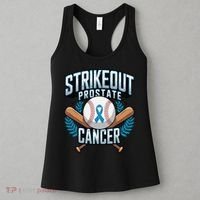 Baseball Strikeout Prostate Cancer Awareness Women's Tank Top thumb 3