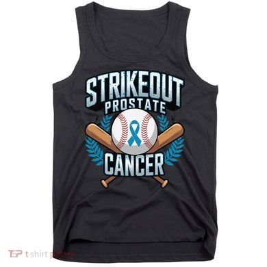 Baseball Strikeout Prostate Cancer Awareness Tank Top