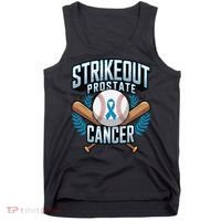 Baseball Strikeout Prostate Cancer Awareness Tank Top thumb 0