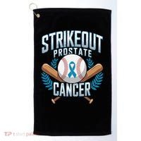Baseball Strikeout Prostate Cancer Awareness Golf Towel thumb 0