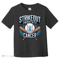 Baseball Strikeout Prostate Cancer Awareness Toddler T-Shirt thumb 0