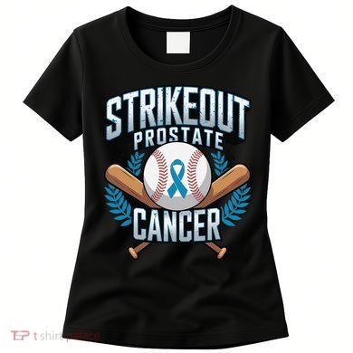 Baseball Strikeout Prostate Cancer Awareness Women's T-Shirt