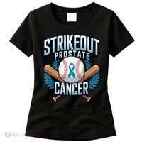 Baseball Strikeout Prostate Cancer Awareness Women's T-Shirt thumb 0