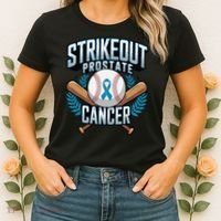 Baseball Strikeout Prostate Cancer Awareness Women's T-Shirt thumb 2
